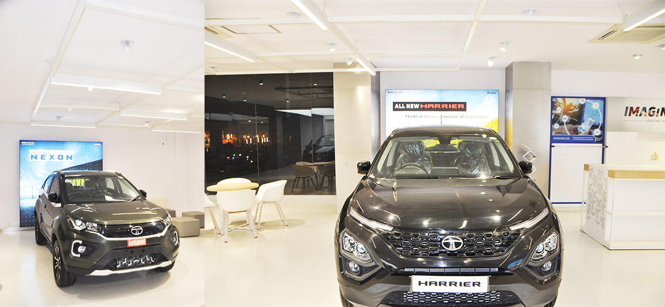 Tata Motors Peeragarhi showroom interior execution by Next BC